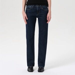 Agolde Dark Blue Low-Waist Straight Leg Jeans NWT